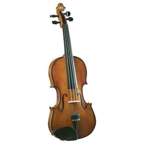 SV-130 .25 Cremona Novice .25 Size Violin Outfit with Ebony Fingerboard - Opaque Warm Brown